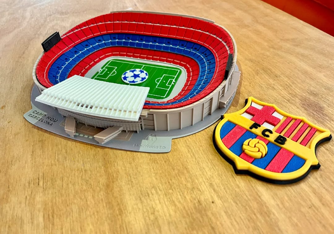 Nanobloques Del Estadio Camp Nou Del FC Barcelona Con Más De 3500 Piezas, Modelo A Escala De 275x240x75 Mm, Alta Dificultad Para Adultos Y Jóvenes